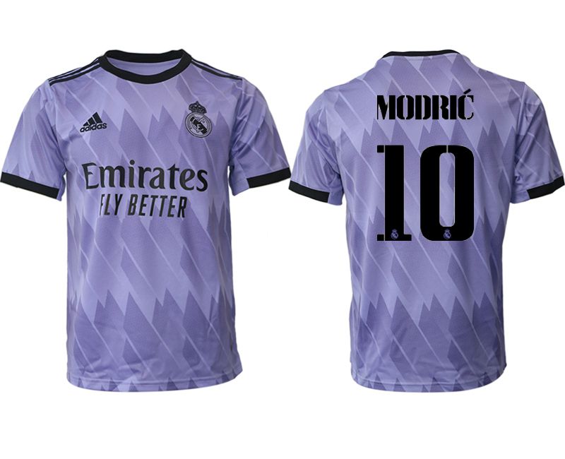 Men 2022-2023 Club Real Madrid away aaa version purple #10 Soccer Jersey->customized soccer jersey->Custom Jersey